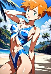 ai_generated body_paint breasts kasumi_(pokemon) pokemon see-through tagme
