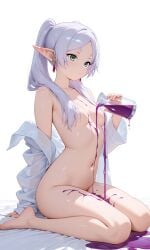 1girls ai_generated female female_only frieren frieren_beyond_journey's_end nude small_breasts solo source_removed