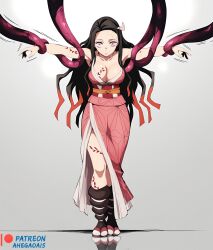 2d 2d_(artwork) 2d_artwork ahegao_ai ai_generated binding full_body kimetsu_no_yaiba nezuko_kamado patreon patreon_link patreon_logo patreon_url patreon_username safe safe_for_work tentacle watermark