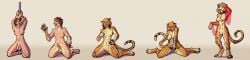 absurd_res animal_genitalia animal_penis anthro biobasher blush bodily_fluids breasts cheetah clitoris clitoris_piercing collar felid feline feline_genitalia feline_penis female gender_transformation genital_fluids genital_piercing genitals handpaw harem_jewelry harem_outfit hi_res long_image loss_of_dexterity loss_of_speech maaturbation male mammal mtf_transformation multi_breast multi_nipple nipple_piercing nipples nude orgasm paws penis piercing semi-anthro sheath solo species_transformation transformation vaginal_fluids vulva wide_image