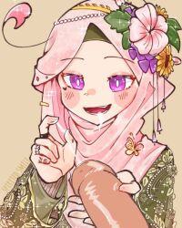 cum cum_in_mouth handjob hijab penis spirited_smile tagme terribleinitial virtual_youtuber vtuber