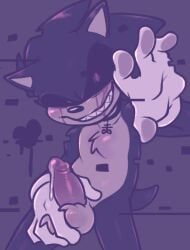 sonic the hedgehog from creepypasta by aipeco18