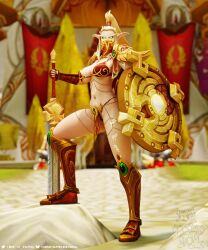 2025 3d armor blood_elf elf elf_ears female pointed_ears shield silvermoon sword trashmaster_rihi world_of_warcraft