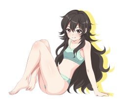 1girls adult adult_female ameku_takao ameku_takao_no_suiri_karte ankles arm_support bare_arms bare_ass bare_belly bare_butt bare_calves bare_chest bare_hands bare_hips bare_knees bare_legs bare_midriff bare_navel bare_shoulders bare_skin bare_thighs bare_toes bare_torso barefoot belly belly_button bra breasts brown_eyebrows brown_eyes brown_eyes_female brown_hair brown_hair_female calves collarbone digital digital_art digital_drawing digital_drawing_(artwork) digital_media digital_media_(artwork) exposed_arms exposed_ass exposed_belly exposed_butt exposed_chest exposed_hips exposed_legs exposed_midriff exposed_navel exposed_shoulders exposed_skin exposed_thighs exposed_toes exposed_torso feet female female_focus female_only fingernails fingers full_body green_bra green_panties green_underwear groin hair_between_eyes half_naked half_nude high_resolution highres knee_up knees knees_up lean_figure legs long_hair looking_at_viewer mature mature_female midriff naked naked_female naked_woman narrow_waist navel nude nude_female nudity panties parted_lips petite petite_body petite_breasts petite_female petite_girl petite_tits ribs semi_nude shoulders simple_background sitting sitting_on_ass sitting_on_floor sitting_on_ground skinny skinny_female skinny_girl skinny_waist slender_body slender_waist slim_waist small_breasts smile smiley_face smiling smiling_at_viewer solo thighs toes underwear underwear_only white_background