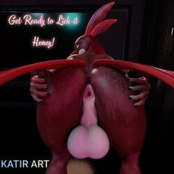 ass ass_focus ass_spread ass_spreading facesitting female furry katir_art lovander lovander_ mayosplash palworld render snu solo thick_thighs vrchat vrchat_avatar vrchat_model