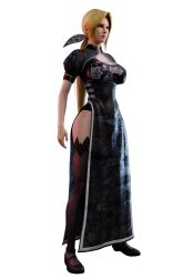 3d bewitching_thighs big_breasts blender blonde_hair cleavage dead_or_alive full_body helena_douglas high_heels keyd10iori