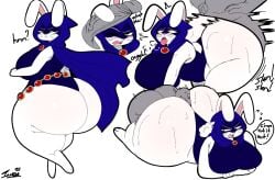 16:9 2025 ahe_gao anal anon anthro artist_name ass big_breasts big_butt blush blush_lines bodily_fluids breasts cloak clothed clothing colored curvy_figure dated dc_comics dialogue digital_drawing_(artwork) digital_media_(artwork) doggy_style duo english_text erection face_in_ass female female_penetrated flat_colors from_behind_position fur genitals hood huge_butt human humanoid_genitalia humanoid_penis inuzu lagomorph leporid looking_back looking_pleasured male male/female male_penetrating male_penetrating_female mammal multiple_scenes nude obscured_penetration open_mouth penetration penis penis_on_face purple_cloak purple_clothing purple_hood rabbit raven_(dc) sex shaded signature simple_background simple_shading standing tail text thick_thighs tongue tongue_out topwear voluptuous white_body white_fur wide_hips widescreen