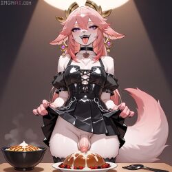 yae miko from genshin impact by nameless gooner