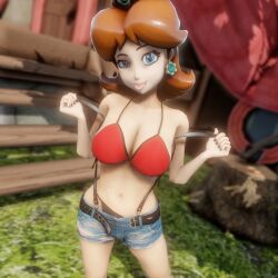 princess daisy from mario (series) by virtualblueam2