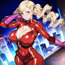 1girls ai_generated alternate_breast_size ann_takamaki big_breasts bostin breasts busty curvaceous curvy curvy_body curvy_female curvy_figure female huge_breasts large_breasts nipples persona_5 sweat sweating sweaty sweaty_body sweaty_breasts thick_thighs thighs voluptuous