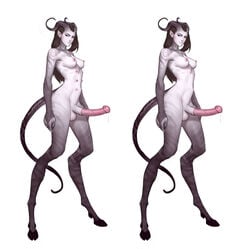 1futa animal_genitalia animal_penis areolae balls black_hair breasts demon demon_girl demon_horns demon_tail demoness dickgirl dripping equine_penis erect_nipples erect_penis erection futa_only futanari grey_skin hooves horns horse_penis horsecock hourglass_figure intersex long_hair long_penis looking_at_viewer medium_breasts mistveil multi_nipple nipples nude pink_nipples pointy_ears precum precum_drip precum_string red_eyes slim_waist tail tarakanovich wide_hips