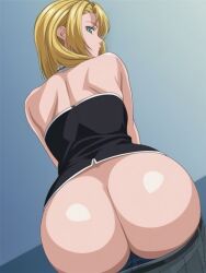 1girls against_wall aged_down ai_generated ass ass_focus ass_pov ass_view bare_ass bare_back bare_shoulders bent_over bible_black bible_black_gaiden big_ass bubble_ass bubble_butt butt_crack dat_ass exposed_ass female female_only from_behind huge_ass kitami_reika long_hair looking_at_viewer looking_back mooning nice_ass no_panties partially_clothed pinup revealing_clothes round_ass shirt shoulder_length_hair skimpy skimpy_clothes skirt skirt_down standing teen teenage_girl teenager thick_ass zombocrombo