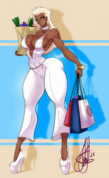 1girls 2021 african african_female alternate_costume alternate_version_available ass big_breasts breasts cleavage clothing color colored curvaceous curves curvy dark-skinned_female dark_skin deviantart digital_media_(artwork) disney dress fanart female female_focus female_only henrik-drake hhammerh high_heels hourglass_figure large_ass large_breasts legs mature mature_female platform_heels queen_la rsahnp signature solo tarzan_(1999_film) the_legend_of_tarzan thick thick_legs thick_thighs thighs voluptuous wide_hips