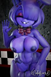 3d_(artwork) animatronic anthro areola big_breasts big_penis bonfie bonnie_(cally3d) bonnie_(fnaf) bow_ribbon breasts buckteeth closed_eyes codabun digital_media_(artwork) erection five_nights_at_freddy's fredina's_nightclub futa_only futanari genitals gynomorph hi_res intersex lagomorph leporid machine mammal mostly_nude nipples one_eye_obstructed penis rabbit robot scottgames smile solo teeth