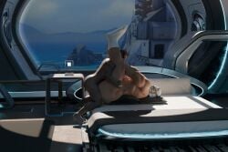 2boys anal anal_sex ass bara barazoku dark-skinned_male dark_skin frozenbound gay gay_anal gay_sex interracial legs_up light-skinned_male light_skin male male_only muscular muscular_male overwatch overwatch_2 penetration penile penile_penetration penis_in_ass reaper reinhardt sex size_difference