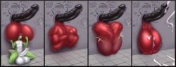 anthro balls big_balls big_penis cock_vore duo felid genitals glory_hole hi_res huge_balls huge_cock hyper hyper_balls hyper_genitalia hyper_penis lamty8 male male/male mammal mario_(series) nintendo penile penis vore yoshi