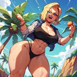 1girls ai_generated android_18 blonde blonde_female blonde_hair blonde_hair_female blue_eyes blue_eyes_female cameltoe cleavage curvy dragon_ball erect_nipples female female_only huge_areolae huge_ass huge_breasts nai_diffusion puffy_nipples short_hair short_hair_female splashthomson stable_diffusion thick_lips voluptuous wide_hips yellow_hair