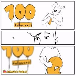 1boy animated balloon balloons cum cumming follower_celebration fully_retracted_foreskin male male_focus male_only mango_pablo masturbating masturbation masturbation_only milestone_celebration monochrome penetrating penetrating_object shirt shirt_only solo