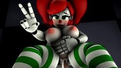 3d ahe_gao animated baby_(fnafsl) big_breasts blush circus_baby circus_baby_(fnaf) cum cum_in_pussy cum_inside five_nights_at_freddy's five_nights_at_freddy's:_sister_location green_eyes human_on_robot living_machine mp4 pov red_hair rktzxq sfm so87baby socks sound stockings summer_of_87_baby tagme thighhighs vagina vaginal_penetration video