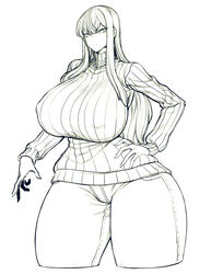 1girls ass bangs big_ass big_breasts big_butt biriri_(spacezin) breasts breasts_bigger_than_head butt female female_only fully_clothed gijinka hips huge_ass huge_breasts huge_butt hyper hyper_ass hyper_breasts hyper_butt large_ass large_breasts large_butt monochrome personification pokemon simple_background solo solo_female spacezin standing thick thick_ass thick_thighs thighs voltorb voluptuous white_background wide_hips