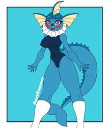 anthro breasts clothing eeveelution eeveelutions female female_only humanoid lingerie nintendo nipples nude nude_female pokémon_(species) pokemon presenting pussy samrunner school schoolgirl small_waist socks solo solo_female solo_focus spread_legs teacher thighs vaporeon video_games