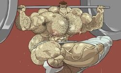 abs bicep_curl biceps boner brown_hair cartoon_network code_lyoko cum cumshot dumbbell erection gay gym hairy hairy_armpits hairy_balls hairy_chest hairy_legs hairy_male huge_balls huge_cock human hyper hyper_balls hyper_genitalia hyper_muscles hyper_penis hyper_testicles jim_morales male male_only muscle muscles muscular muscular_arms muscular_legs muscular_male muscular_thighs nipples remert solo sweat sweatdrop sweaty weights