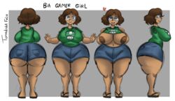 bia_gamer_girl_(cap.hornybotellie49) big_ass big_breasts gamer_girl original_character torradinhafeliz