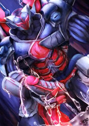 bondage cum cumshot domination ejaculation gay gay_domination league_of_legends league_of_legends:_wild_rift male male/male male_only mordekaiser muscles penis project_mordekaiser project_series robot robotic_arm robotic_legs strong uncensored