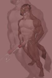 1boy abs absurd_res anthro athletic athletic_anthro athletic_male bodily_fluids brown_body brown_fur clifford_tibbits cum cumshot echo_(series) echo_project ejaculation eyewear fanofthefurr fur genital_fluids genitals glasses grin hair hi_res humanoid_genitalia humanoid_penis male male_only mammal masturbation multicolored_body multicolored_fur mustela mustelid musteline nude orgasm orgasm_face pecs penile penile_masturbation penis smile solo standing stoat the_smoke_room true_musteline two_tone_body two_tone_fur video_games visual_novel