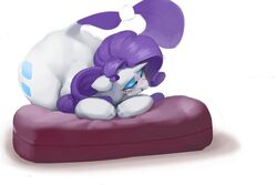 1girls anthro bluedrg19 female female_focus female_only friendship_is_magic my_little_pony pony rarity_(mlp) smooth_skin