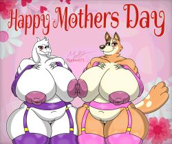 2026 2girls anthro areolae armwear australian_cattle_dog big_breasts bluey_(series) bluey_(show) blush bovid breasts canid canine caprine chilli_heeler clothing digital_media_(artwork) disney duo female female/female female_focus female_only fur furry garter_belt garter_straps goat hi_res holidays horns huge_breasts legwear mammal mgdire671 milf milf_body mothers_day nipple_to_nipple nipples orange_body orange_fur pink_areola pink_armwear pink_clothing pink_garter_belt pink_garter_straps pink_legwear pink_nipples purple_armwear purple_clothing purple_garter_belt purple_garter_straps purple_legwear pussy red_eyes sexy slightly_chubby slightly_chubby_anthro slightly_chubby_female tail thick_thighs toby_fox toriel undertale undertale_(series) vagina white_body white_fur