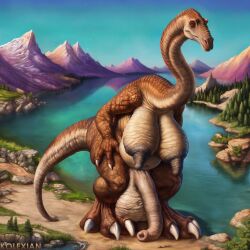 3_fingers 3_toes ai_assisted ai_generated bald beige_penis beige_skin big_balls big_breasts big_nipples big_toes biped bipedal bluesky_username brown_body deviantart deviantart_username dinosaur fat flaccid foreskin full_body gynomorph hand_on_thigh heavy_breasts huge_breasts kolexian lake large_balls large_breasts large_testicles large_thighs long_foreskin long_neck long_penis macro mountains nipples old patreon patreon_username red_eyes sagging_breasts saggy saggy_belly saggy_boobs saggy_breasts saggy_tits sauropod self_upload signature solo solo_dickgirl standing testicles toe_claws walking wrinkled_balls wrinkled_skin x_username