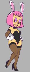 anthro chipposter female parappa_the_rapper paula_fox pink_hair solo tagme