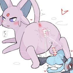 1:1 2026 after_vaginal afterglow animal_genitalia animal_penis anus biped bipedal_feral black_body black_fur blue_body blue_fur blush blush_lines bodily_fluids canine_genitalia canine_penis cel_shading censor_bar censored censored_genitalia censored_penis censored_vulva cheek_tuft cum cum_drip cum_spurt cumshot digital_drawing_(artwork) digital_media_(artwork) dripping duo eeveelution ejaculation espeon facial_tuft female female_feral feral forehead_gem forked_tail fur fur_tuft gem generation_2_pokemon generation_4_pokemon genital_fluids genitals hearts_around_body hi_res japanese_text knot knotted_penis larger_female larger_feral looking_at_another looking_at_partner looking_back looking_back_at_another looking_back_at_partner lying male male/female male_feral male_on_feral monotone_body monotone_fur multicolored_body multicolored_fur nintendo on_back paws penis pink_penis pokemon pokemon_(species) purple_body purple_eyes purple_fur purupuwa quadruped red_eyes riolu shaded shaking simple_background size_difference smaller_feral smaller_male spiral_pupils tail text three-quarter_view tremble_spikes trembling tuft two_tone_body two_tone_fur unusual_anatomy unusual_tail vaginal_fluids vaginal_squirting vulva white_background