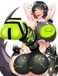1futa 2d artist_request big_breasts big_penis censored corrupted corruption ellen_joe ether_corruption ethereal_(zenless_zone_zero) fully_nude futa_only futanari shark_girl tagme tagme_(artist) unknown zenless_zone_zero