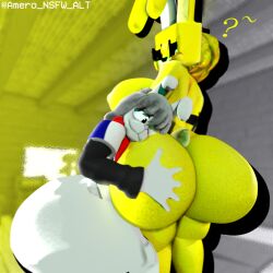 canon_couple heterosexual female_focus femboy_focus femboy_on_female milf furry amerobutnsfw amero amerette maxigalexan character:maxigalexan_(bunny) gray_skin gray_hair cute_face cute_femboy cute_male huge_ass huge_breasts bbw bbw_furry mommy_kink ass_hug ass_grab size_difference cute_couple couple couple_love blender blender_(software) blender_eevee blender_eevee_(artwork) original_character green_eyes ponytail huge_ass_(male) huge_ass_(female) ass_addict ass_adoration butt_focus butt_worship ass_worship worship worshipping_ass blonde_female blonde_hair blonde_furry blonde_fur square_head black_sclera black_pupils green_pupils looking_at_partner looking_at_partner's_butt adoration adorable in_love in_love_with_ass hug hugging_ass hugging_butt hugging_legs