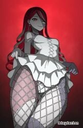 1girls 2d 2d_(artwork) 2d_artwork ass_visible_through_thighs breasts breasts_apart clothes dayyo_(daydarion/day-chan) digital digital_art digital_drawing digital_drawing_(artwork) digital_media digital_media_(artwork) drawing dress ear_piercing earrings female female_focus female_only fingers fishnet_legwear fishnets groin heterochromia hololive hololive_indonesia inframammary_fold inguinal_crease inguinal_ligament kureiji_ollie lean_figure legs_closed legs_together legwear long_hair looking_at_viewer looking_sideways looking_to_the_side multicolored_hair narrow_waist outfit pierced_ear red-eyed_female red-haired_female red_background red_eyes red_hair shoulders simple_background skirt skirt_aside skirt_lift skirt_pull slender_body slender_waist slim_female slim_waist small_breasts solo standing thick_thighs thigh_gap thighs thighs_together tights tiny_breasts topwear upper_body virtual_youtuber vtuber vtuberfanart white-haired_female white_clothes white_dress white_hair white_legwear white_outfit white_pantyhose white_topwear wide_hips yellow-eyed_female yellow_eyes youtuber youtuber_girl
