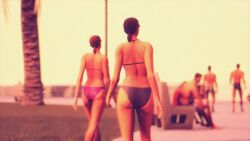 3d 3dcg 80s absurd_resolution ass ass_focus back_view bare_shoulders barefoot beachside bikini cinematic_lighting edited_screencap grand_theft_auto grand_theft_auto:_vice_city gta_pedestrians high_resolution kaidan_jericho_(retro) oblivious oblivious_sexualization palm_tree pink_bikini retro rockstar_games source_request strutting summer tagme unbothered unnamed_characters walking walking_away