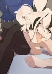 animated anthro bodily_fluids doggystyle dripping duo female from_behind_position gift hair hair_bun hi_res hyena lagomorph leporid loop male male/female mammal niktarin penetration rabbit recording saliva saliva_drip saliva_on_tongue selfie sex smile smiling_at_viewer tongue tongue_out vaginal vaginal_penetration