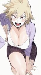 1girls 2d ai_generated anime_girl anime_style bare_thighs bending_forward bending_over bent_over blonde_female blonde_hair blushing boku_no_hero_academia cleavage cleavage_cutout curvaceous curvaceous_body curvaceous_female curvaceous_figure curves curvy curvy_body curvy_female curvy_figure curvy_hips female female_only huge_breasts lapis_slopzuli large_breasts leaning_forward milf mitsuki_bakugou my_hero_academia red_eyes skirt solo spiky_hair tagme thick_ass thick_hips thick_thighs uravity98114 voluptuous voluptuous_body voluptuous_female white_background