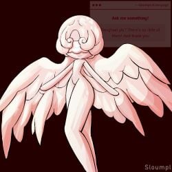 1other cookie_run cookie_run_kingdom doughael labia nonbinary_(lore) pale_skin request self_upload sloumpl strawpage_request tagme wings