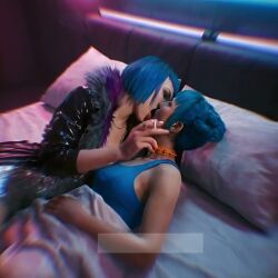 2girls ai_generated animated blue_moon_(cyberpunk_2077) cd_projekt_red clothed_sex cyberpunk_2077 cyborg_girl edited evelyn_parker girls_only google_gemini grok grok_imagine kissing kissing_neck mature_female mikey-rg97 passionate_kiss sloppy_kiss sound tagme touching_breast video yuri