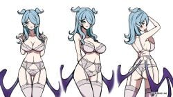 1girls 2d 2d_(artwork) 2d_artwork adult adult_female arm_behind_back ashamed ass ass_cleavage ass_crack ass_visible_through_thighs back back_dimples belly belly_button big_boobs big_breasts blue-haired_female blue_hair blush_face blushing blushing_at_viewer blushing_female bra breasts busty busty_female busty_girl butt cleavage collarbone curvaceous curvaceous_body curvaceous_female curvaceous_figure curvaceous_hips curvy curvy_body curvy_female curvy_figure curvy_hips dayyo_(daydarion/day-chan) digital digital_art digital_drawing digital_drawing_(artwork) digital_media digital_media_(artwork) dimples_of_venus drawing elbows elira_pendora embarrassed embarrassed_expression embarrassed_female exposed female female_focus female_only fingers fit_female flushed flushed_face flustered flustered_female from_front from_side front_view garter_belt garter_straps gluteal_fold green-eyed_female green_eyes groin hair_covering_eye hair_over_eye hair_over_one_eye half_naked half_nude hand_behind_back high_resolution highres hourglass_figure inguinal_crease inguinal_ligament lace-trimmed_bra lace-trimmed_legwear lace-trimmed_panties lace-trimmed_stockings lace-trimmed_thigh_highs lace-trimmed_thighhighs lace-trimmed_underwear large_boobs large_breasts lean_figure legwear linea_alba lingerie lingerie_only long_hair looking_at_viewer looking_back looking_back_at_viewer matching_underwear mature mature_female median_furrow midriff naked naked_female naked_woman narrow_waist navel nijisanji nijisanji_en nude nude_female nudity panties parted_bangs partially_undressed posing posing_for_the_viewer posing_naked posing_nude profile rear_view semi_nude shoulder_blades shoulders side_view sidelocks simple_background slender_body slender_waist slim_female slim_waist solo standing stockings stomach strap_lift thick_ass thick_butt thick_thighs thigh_gap thigh_highs thighhighs thighs three-quarter_view top_view underwear underwear_only upper_body virtual_youtuber voluptuous voluptuous_body voluptuous_female voluptuous_figure voluptuous_woman white-haired_female white_background white_bra white_hair white_legwear white_panties white_stockings white_thigh_highs white_thighhighs white_underwear wide_hips