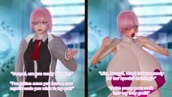 1girls before_and_after bimbo bimbo_body bimbo_lips bimbodolllulu bimbofication bimbofied brainwashed brainwashing fate_(series) huge_ass huge_breasts mash_kyrielight thick_thighs transformation transformation_sequence