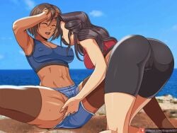 2girls alternate_version_available areolae arm_support arm_up armpits asami_sato ass athletic athletic_female avatar_legends beach beach_sex bent_over black-haired_female black_hair blush bob_cut breasts brown-haired_female brown_hair canon_couple chocolate_and_vanilla closed_eyes covered_nipples dark-skinned_female dark_skin female female/female female_only fingering fit fit_female hand_on_forehead hand_on_head human imminent_orgasm interracial interracial_yuri kagato007 kneeling knees_together_feet_apart korra light-skinned_female light_skin long-haired_female long_hair looking_at_partner looking_pleasured medium_breasts multiple_females multiple_girls nickelodeon nipple_bulge ocean on_knees outdoors perky_breasts pussy pussy_juice pussy_juice_drip sand shaved_pussy short-haired_female short_hair shorts sitting source_request sports_bra sportswear spread_legs stockings sweat taped_nipples taped_pussy the_avatar the_legend_of_korra thick_thighs thighhighs water water_tribe wet_pussy yuri