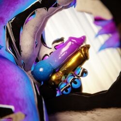 1:1 3d_(artwork) 4k absurd_res animal_genitalia animal_penis anthro anthro_on_anthro balls bed bedroom bedroom_sex biped black_body black_fur blender_(artwork) blender_cycles_(artwork) blue_body blue_fur bodily_fluids canid canine canine_genitalia canine_penis canis claws clothing cum cum_drip cum_dripping_from_penis cum_on_penis depth_of_field digital_media_(artwork) dominant dragonplayer dripping duo erection fox frottage fur furniture genital_fluids genitals godistheduck golden_body grey_body grey_fur hair hand_on_bed hand_on_penis hi_res inside kneeling kneeling_on_bed knot legwear lupicane lying lying_on_bed male male/male mammal masturbation moan multicolored_body nude on_bed open_mouth orgasm paws penile penis penis_grab penises_touching pink_body pink_fur reflection rexouium riding sex slim slim_anthro slim_male slim_sub smile submissive submissive_male tail white_body white_fur yellow_body yellow_fur