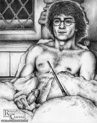 actor bathing black_and_white boner caucasian caucasian_male celebrity cumshot daniel_radcliffe erect_nipples erect_penis erection glasses hard_on harry_james_potter harry_potter holding_penis in_character just_jacked_off male male_only muscles muscular muscular_male nude penis rough_canvas sketch soap_suds teen_boy uncolored wand