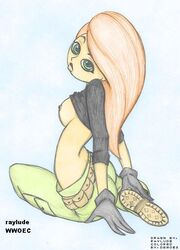 disney female female_only human kim_possible kimberly_ann_possible nipples raylude solo straight_hair tagme