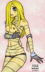 1girls dc_comics female female_only raylude solo straight_hair teen_titans terra terra_(dc) wwoec