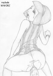 1girls crying female female_focus forced lazytown monochrome raylude sketch stephanie_meanswell tagme tears torn_clothes veiny_penis